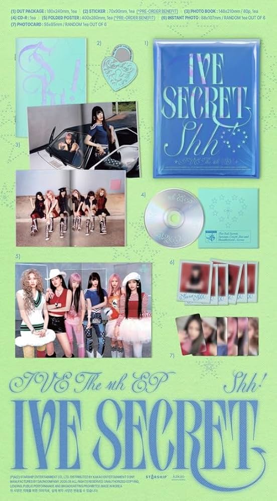 IVE secret ソニーミュージック 6枚1セット　② IVE - [IVE SECRET] 4th Mini Album DIGIPACK 6 Version SET